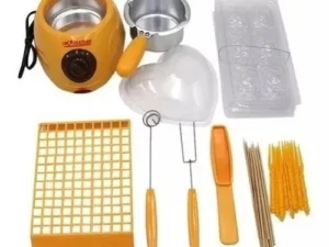 Fondue de Chocolate Eléctrica Amarilla con Olla de Aluminio